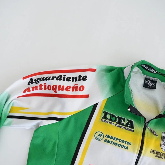 Suarez Biking Long Sleeve W/  Bottle Compartments Compression Zip Up Shirt M - Picture 11 of 13